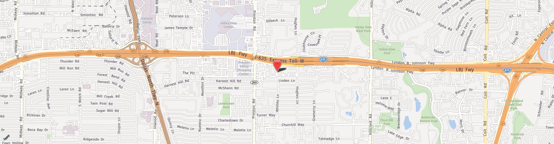 Location Map: 6190 LBJ Freeway Dallas, TX 75240