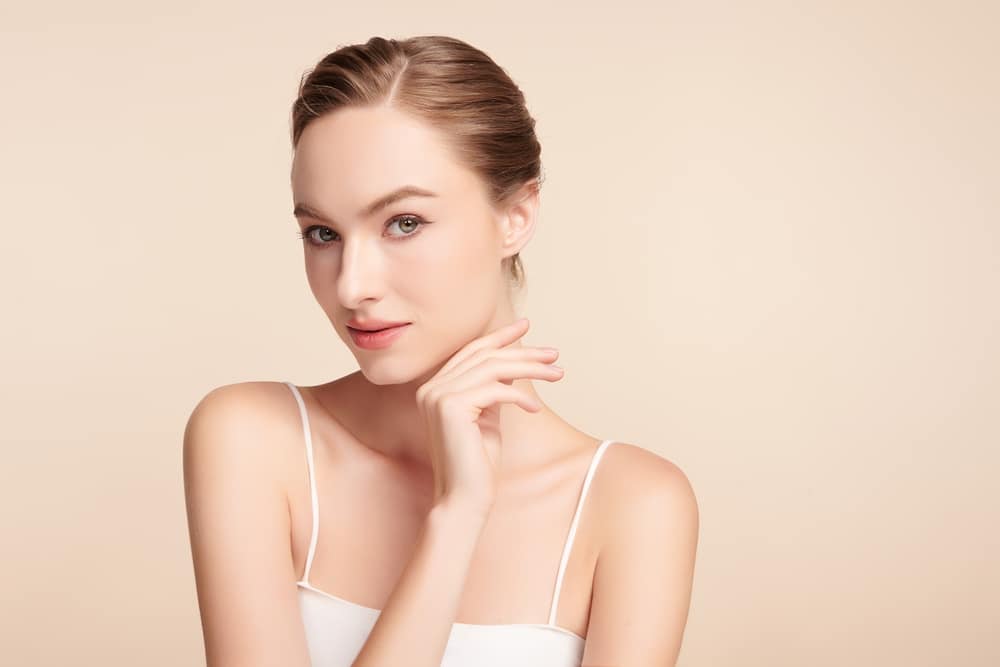 Woman with fresh, youthful face after MOXI laser treatment in Dallas, TX